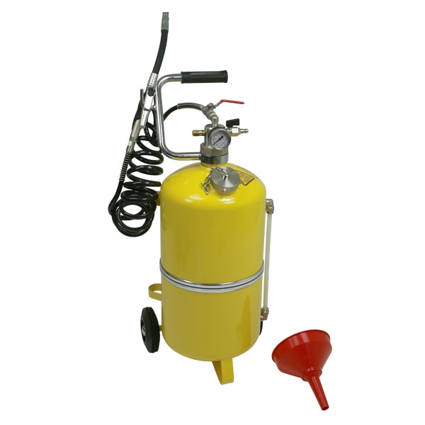 Fahrbares Druckluft-Ölgerät - Zapfpistole - 24/50 Liter Behälter